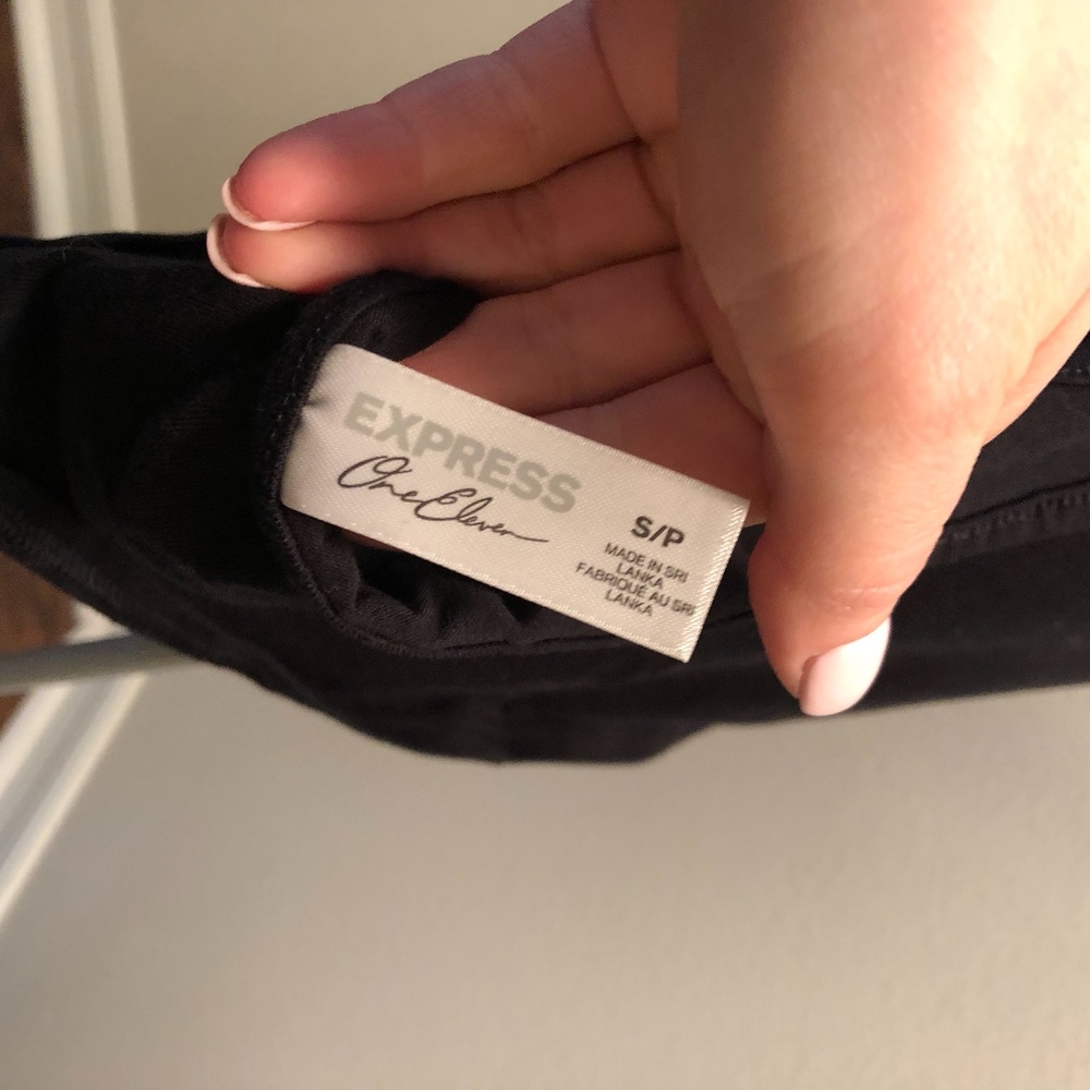 Black halter crop top